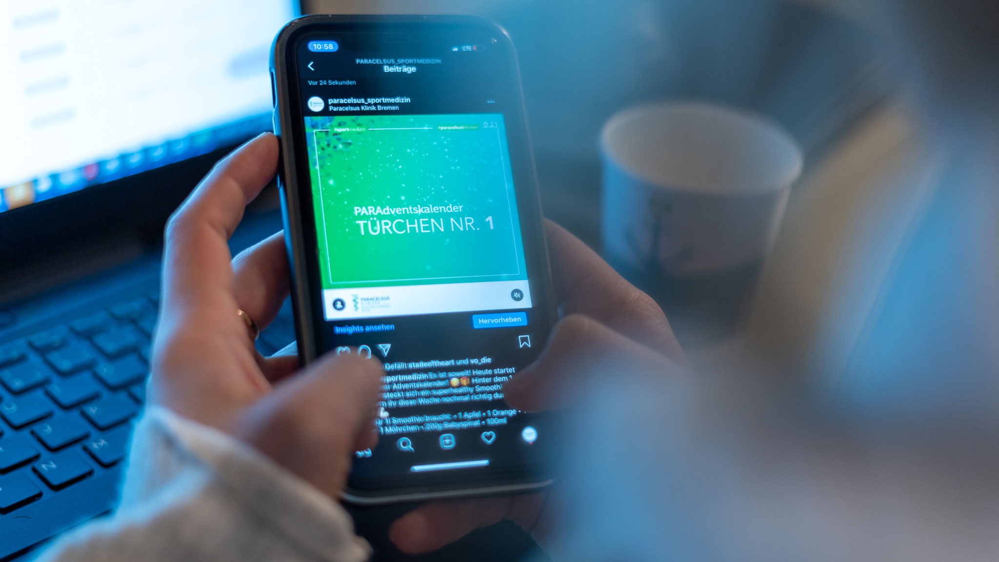 Digitaler Adventskalender rund um Themen Sport und Gesundheit