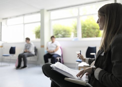 Gruppentherapie ist wesentlicher Therapiebaustein in der Roswithaklinik.