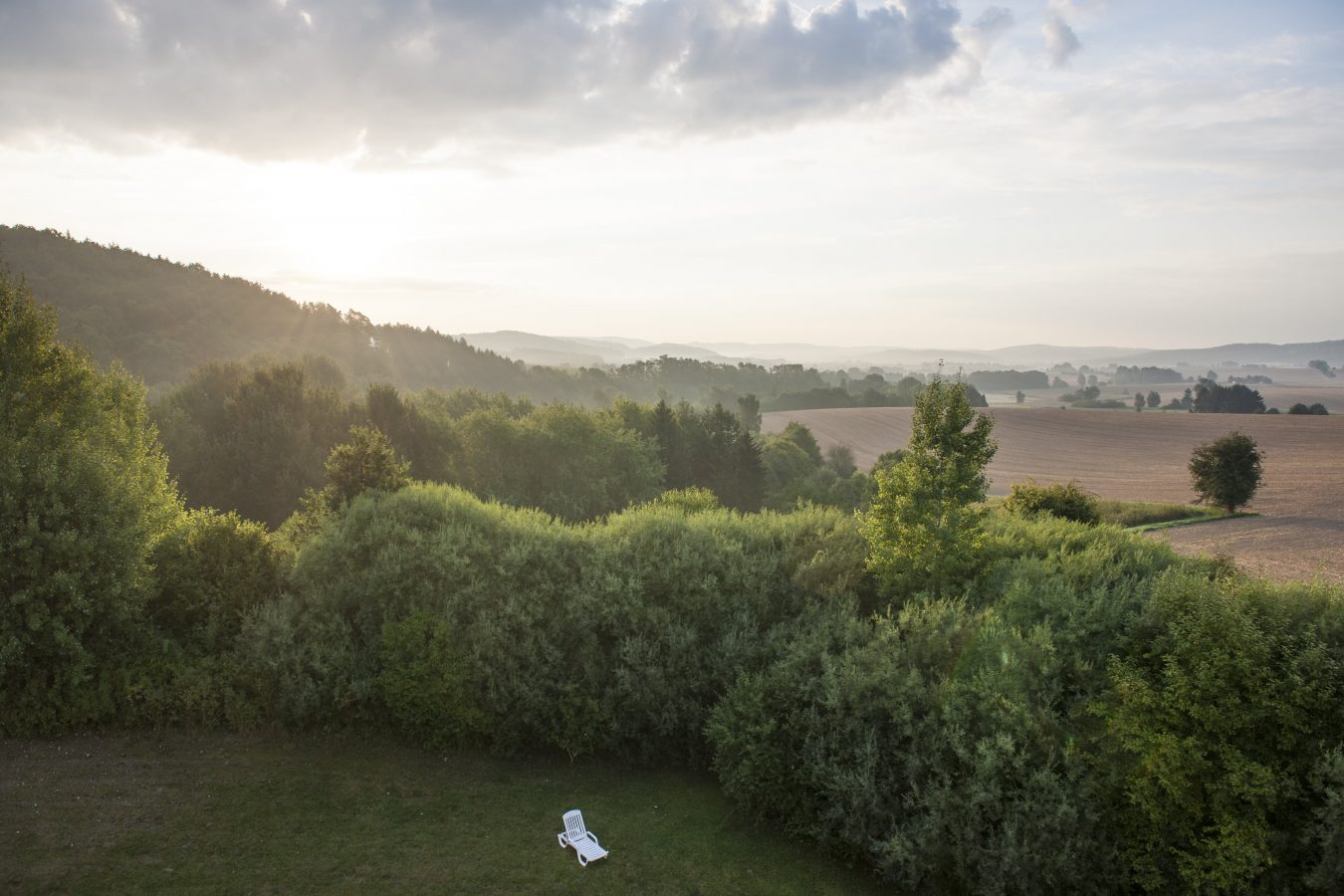 Ausblick in der Reha-Klinik am See in Bad Gandersheim während der Reha nach Hüft OP als Anschlussbehandlung nach einer Hüft OP.