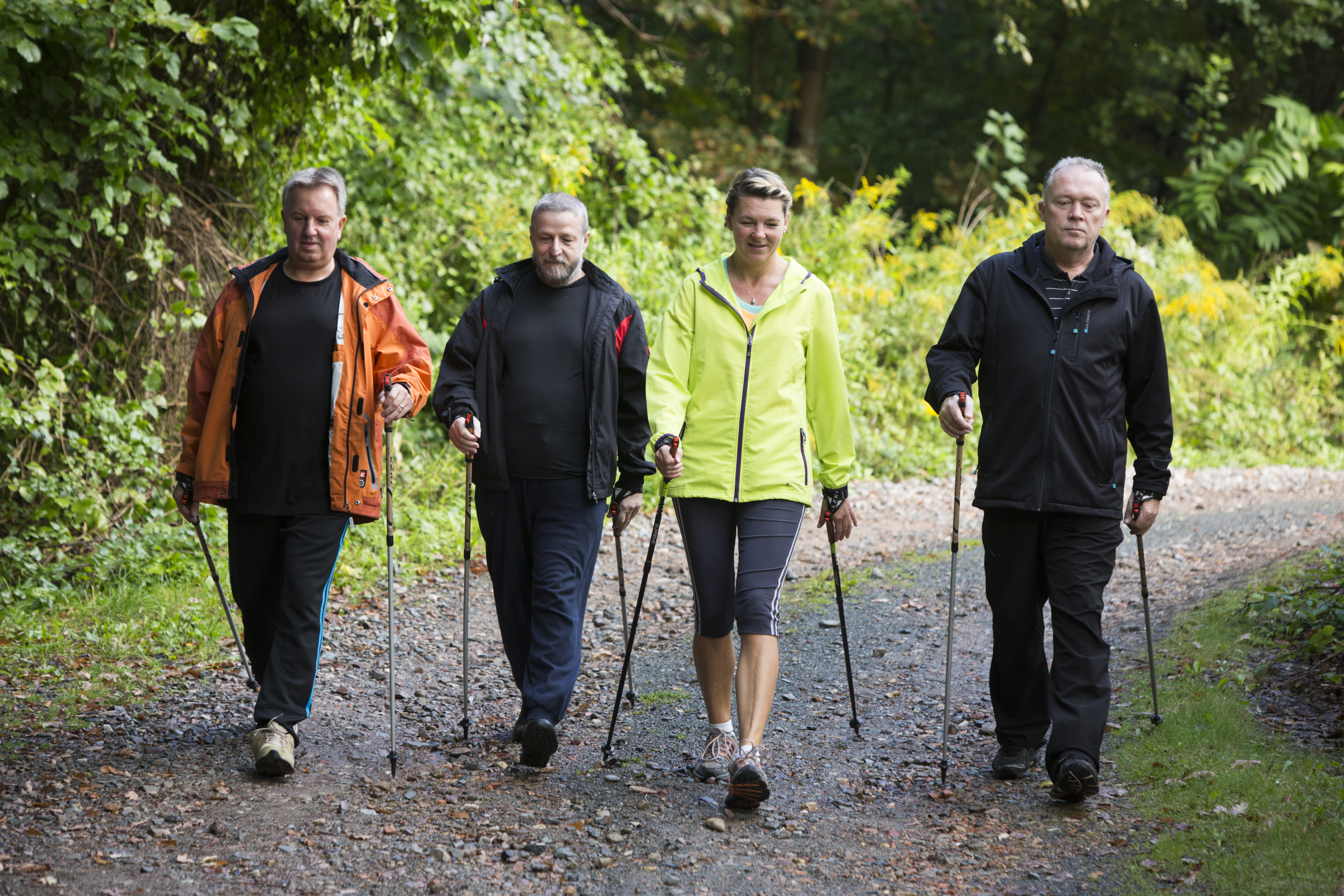 Reha bei Asthma mit Nordic Walking