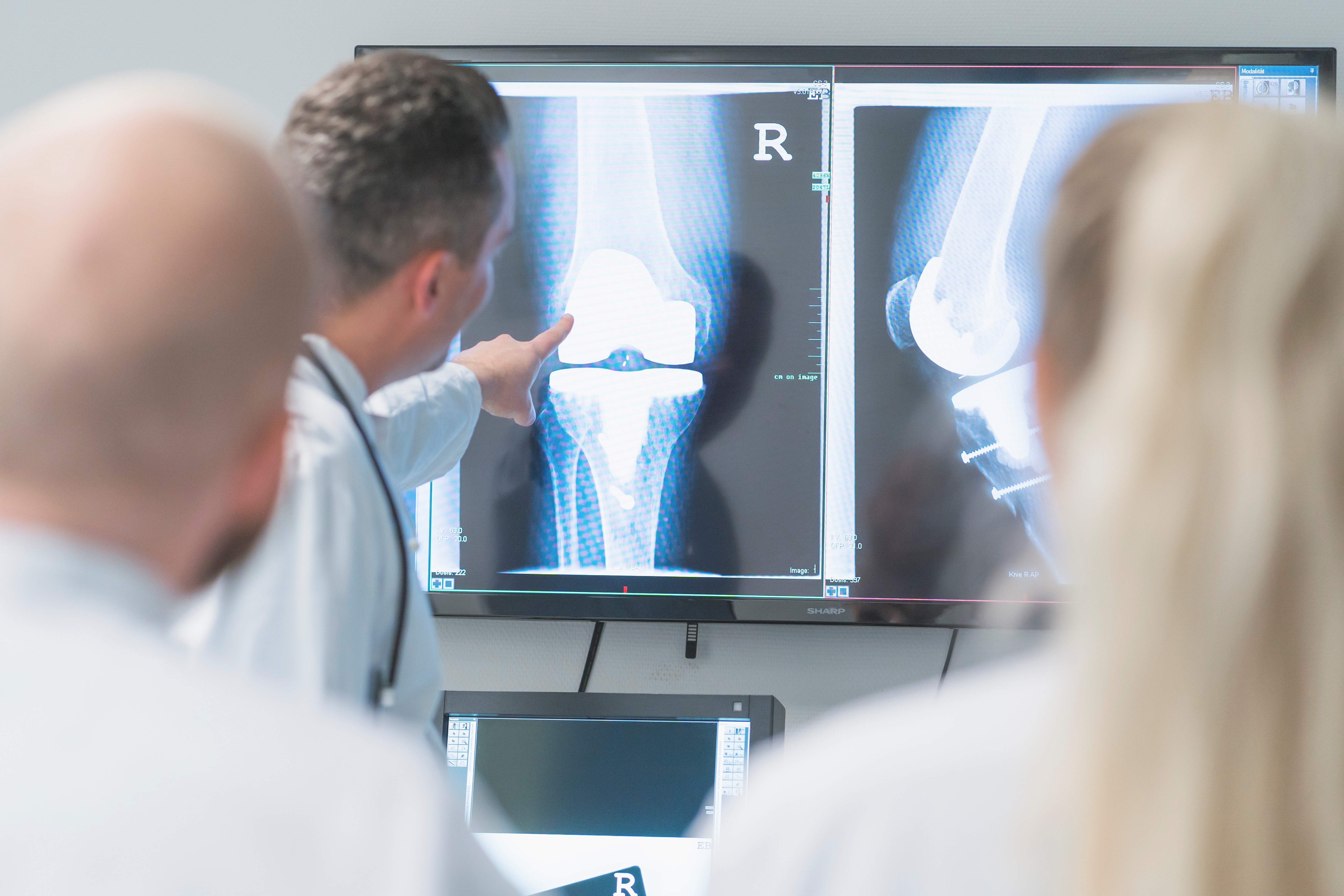 Schlittenprothese für das geschädigte Knie